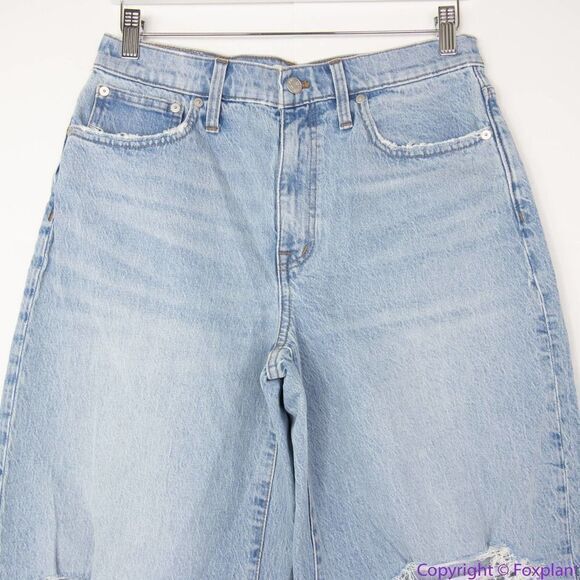 NEW Madewell Petite Superwide-Leg Jeans in Blaisdell Wash, 29P - Picture 4 of 16